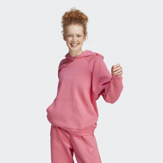 adidas All Szn Fleece Boyfriend Γυναικεία Μπλούζα με Κουκούλα