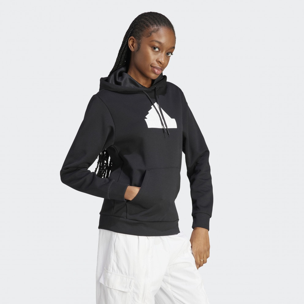 adidas Future Icons Badge of Sport Bomber Γυναικεία Μπλούζα με Κουκούλα