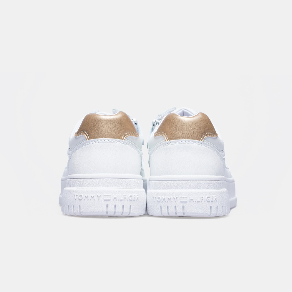 Tommy hilfiger white & navy flatform flag sneaker trainers cheap