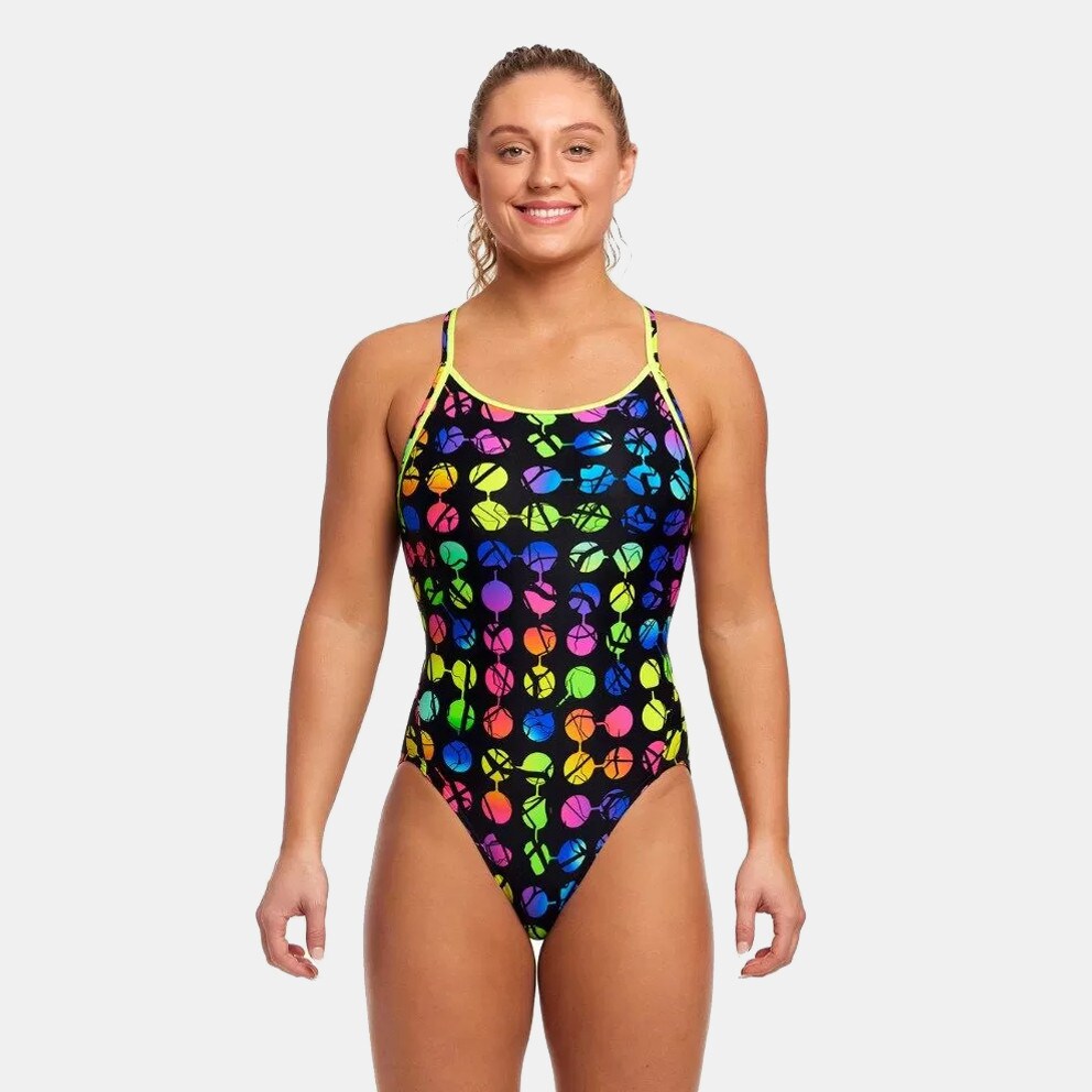 FUNKITA Broken Circle Diamond Back Women's One Piece Swimsuit