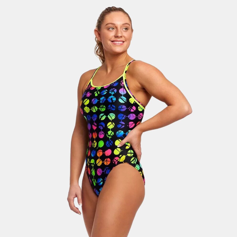 FUNKITA Broken Circle Diamond Back Women's One Piece Swimsuit