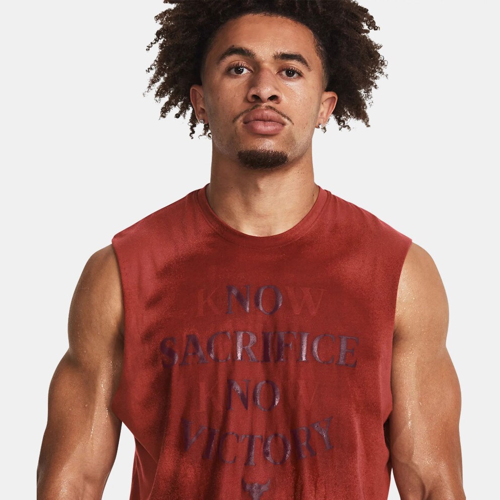 Under Armour Project Rock Sms Ανδρική Αμάνικη Μπλούζα