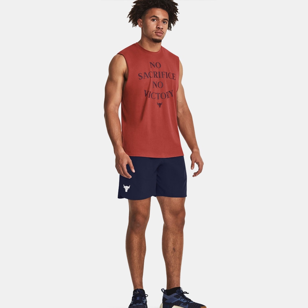 Under Armour Project Rock Sms Ανδρική Αμάνικη Μπλούζα