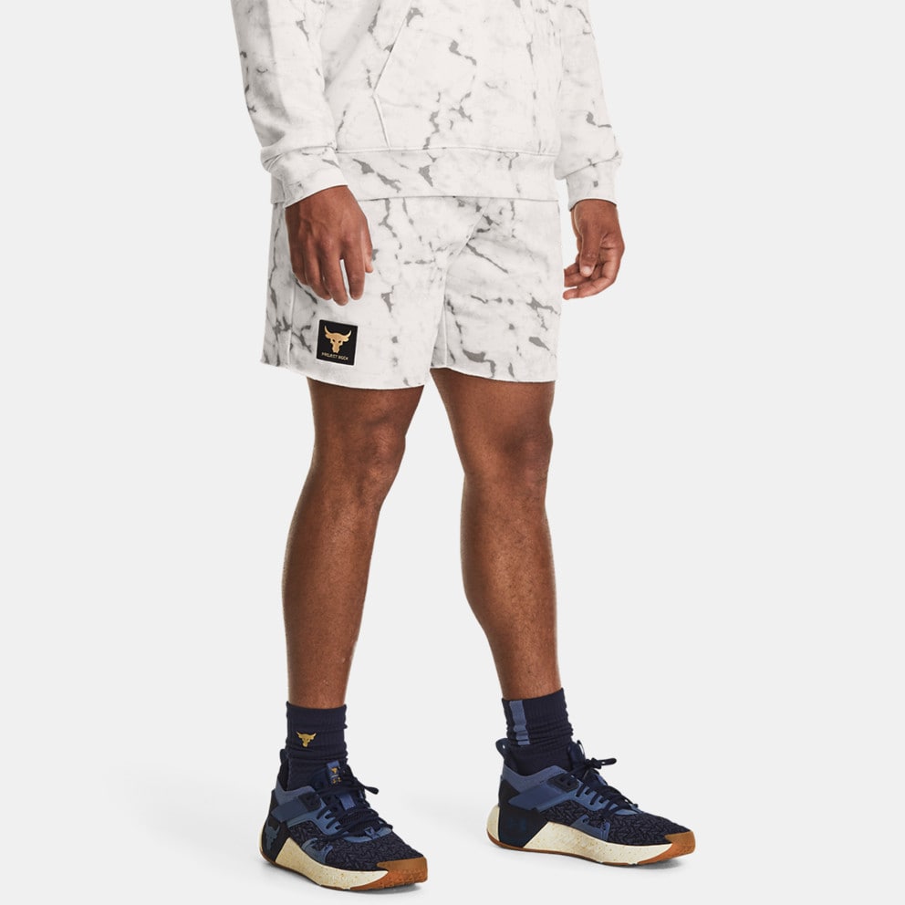 Under Armour Project Rock Rival Fleece Printed Shorts Men's Shorts