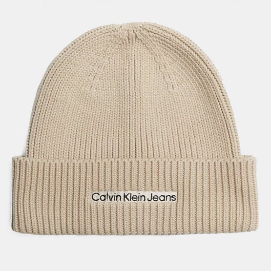 в брендовому магазині Calvin Klein - PED - Calvin Klein Institutional Patch  Men\'s Beanie Beige K50K509895