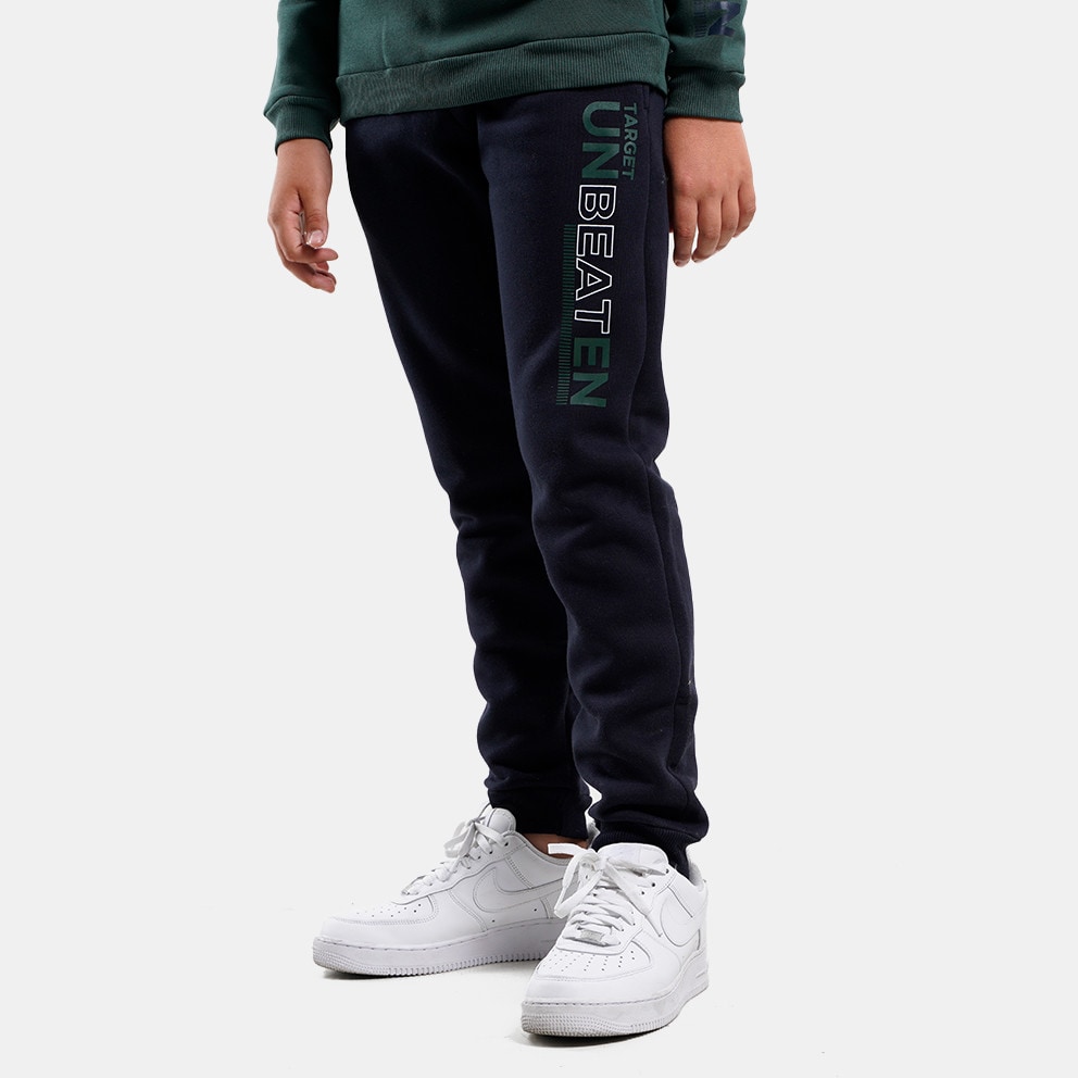 Target Crewneck & Cuffed Pants Fleece "Unbeaten" Παιδικό Σετ Φόρμας