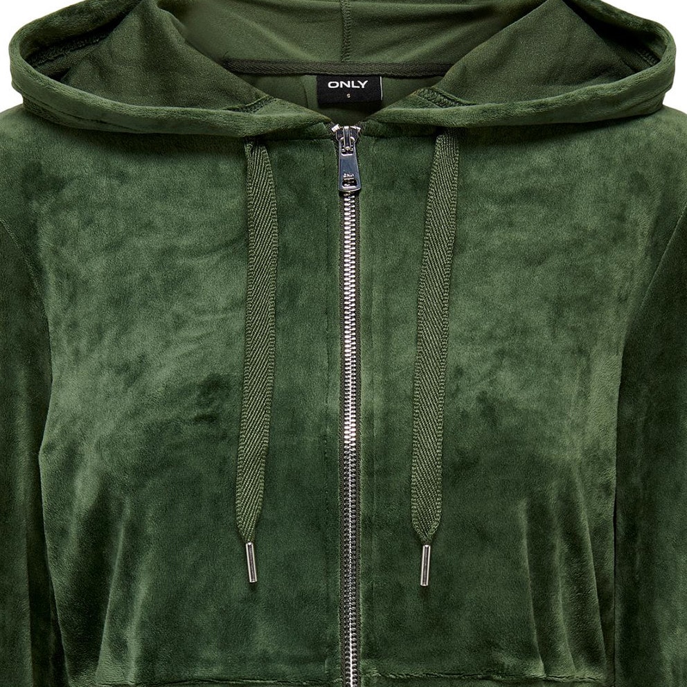 ONLY Onlrebel L/S Cropped Zip Hood Swt