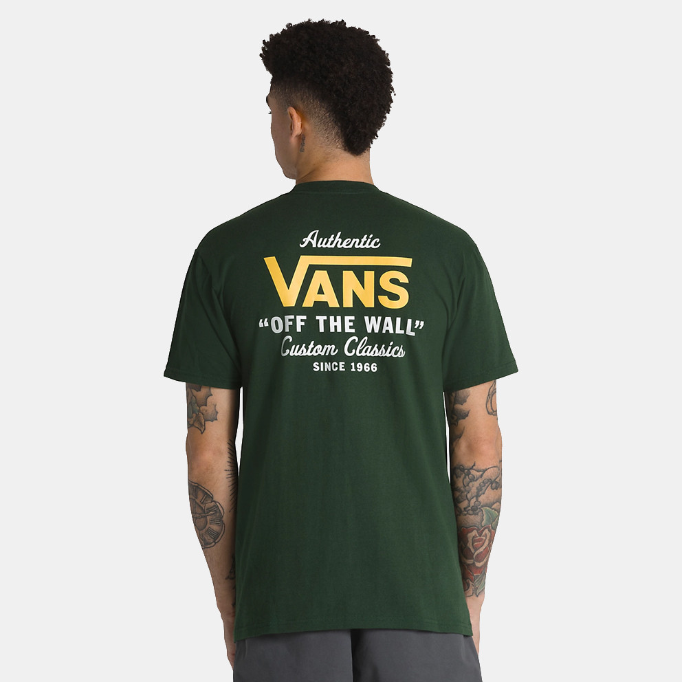 Vans Holder Classic Men\'s T - shirt Green VN0A3HZFCAZ1 - Vans Ua Mod  Slip-On Ανδρικά Παπούτσια