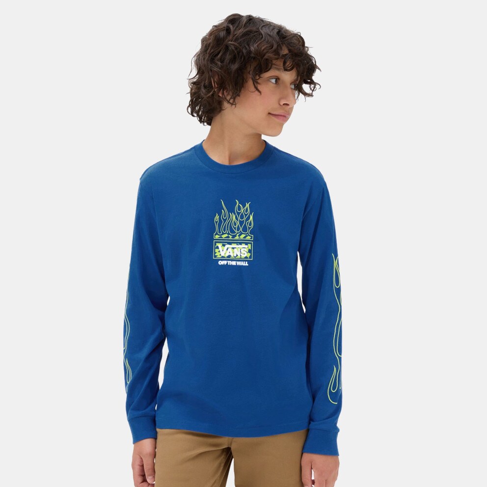 Vans Neon Flames Kids' Long Sleeves T-shirt