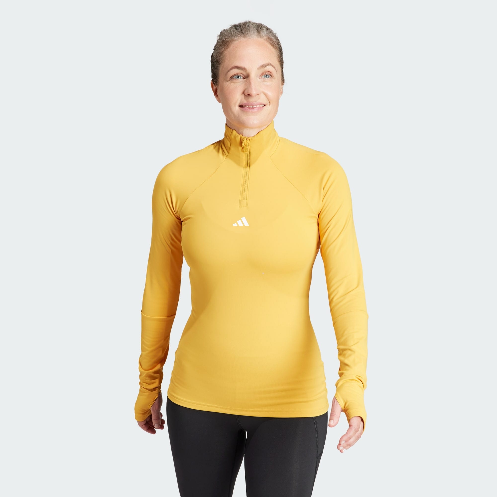 adidas Techfit Cold.Rdy 1/4 Zip Long Sleeve Training Top (9000165190_71022)