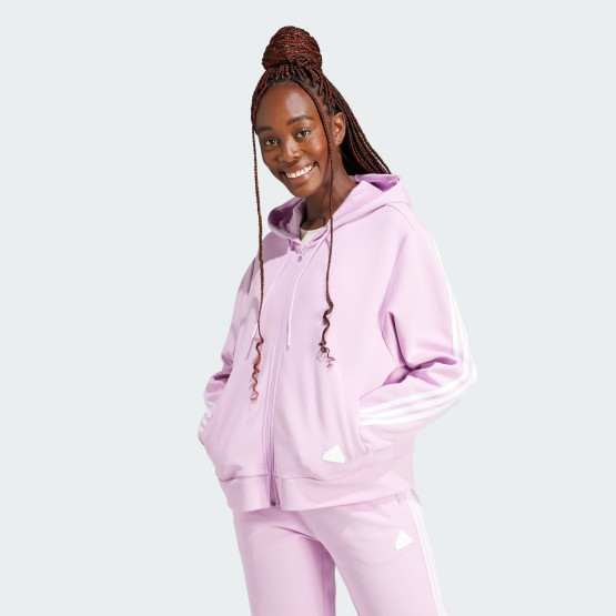 adidas Future Icons 3-Stripes Full-Zip Hoodie Bliss Lilac IL3051