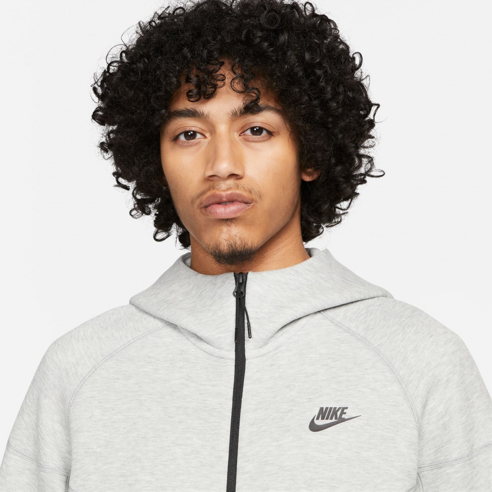 Nike M Nk Tch Flc Fz Wr Hoodie DK GREY HEATHER/BLACK FB7921-063