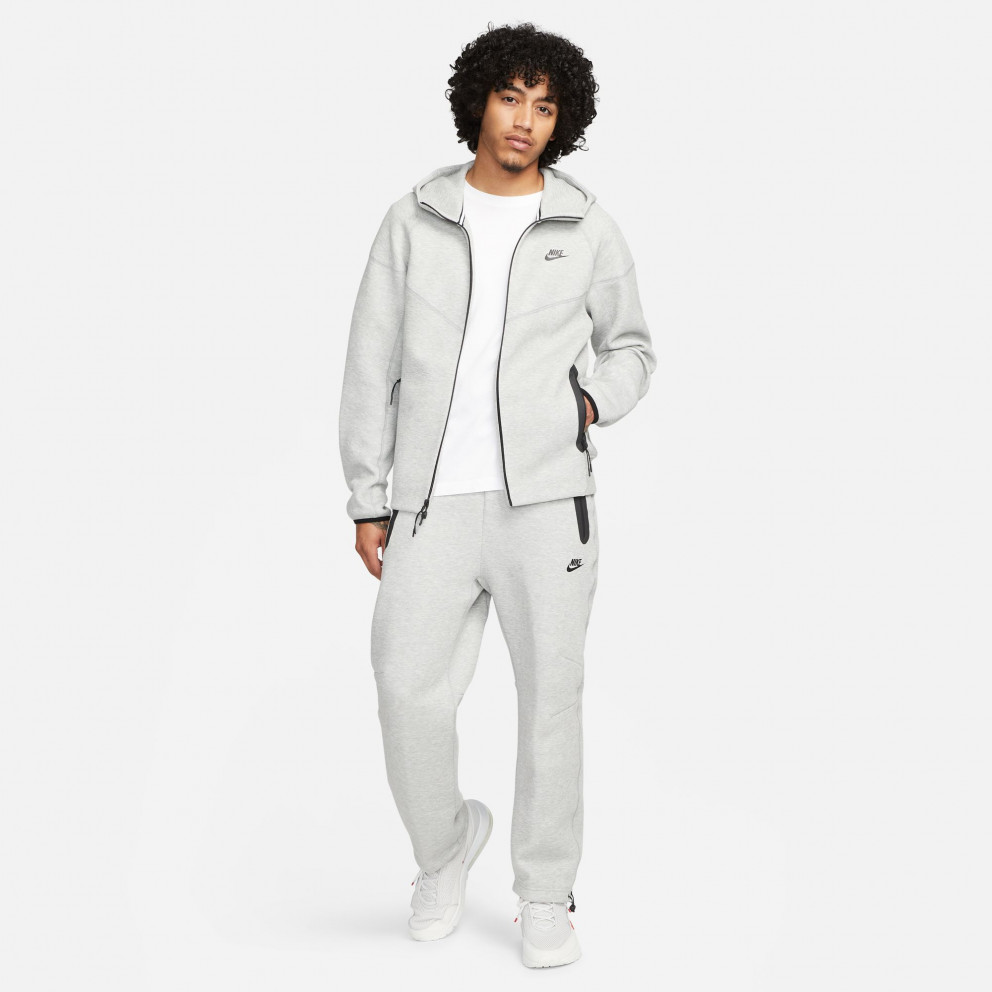 Nike M Nk Tch Flc Fz Wr Hoodie DK GREY HEATHER/BLACK FB7921-063