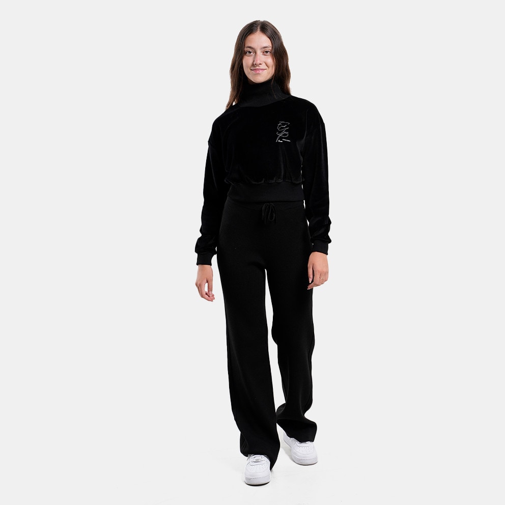 Target Turtle Neck Crop Top Velour Fuel