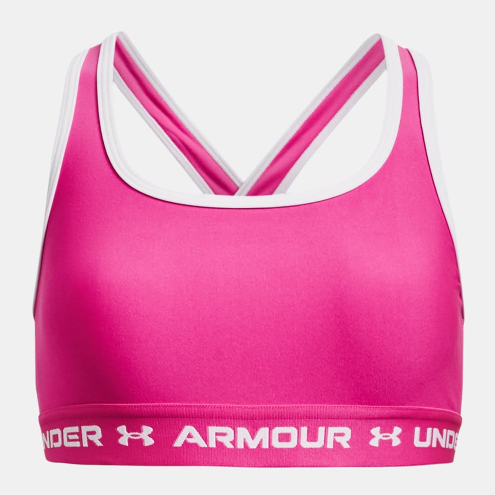 Under Armour Crossback Kids' Sports Bra Pink 1369971 - Under Armour Męskie  Bordowe - 652