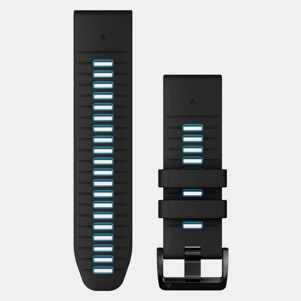 GARMIN Silicone Band Black with Cirrus Blue