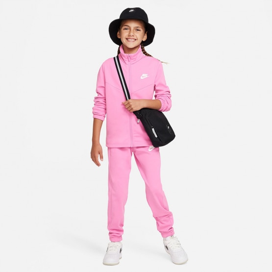 Nike K Nsw Tracksuit Poly Fz Hbr PLAYFUL PINK/PLAYFUL PINK/WHITE FD3067-675