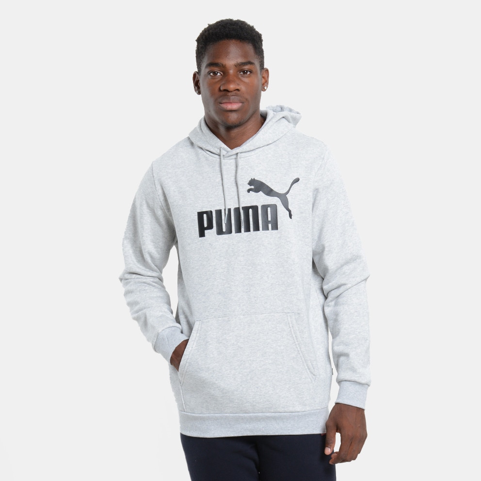 Puma Ess Big Logo Hoodie - Rosa Fl GRAY HEATHER LIGHT Hoodie - PUMA 04 Kordelzug mit 586686