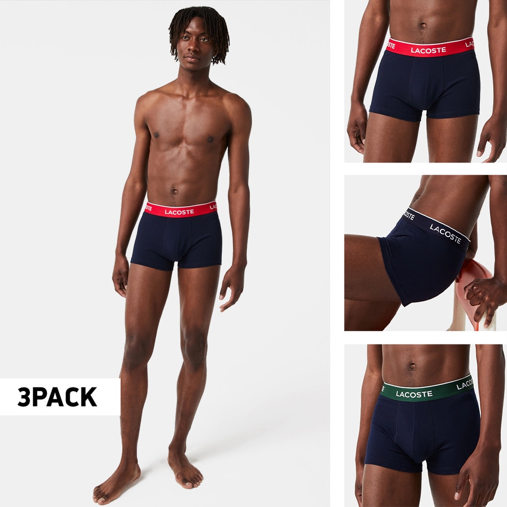 Lacoste Low Rise 3-pack Ανδρικά Μποξεράκια