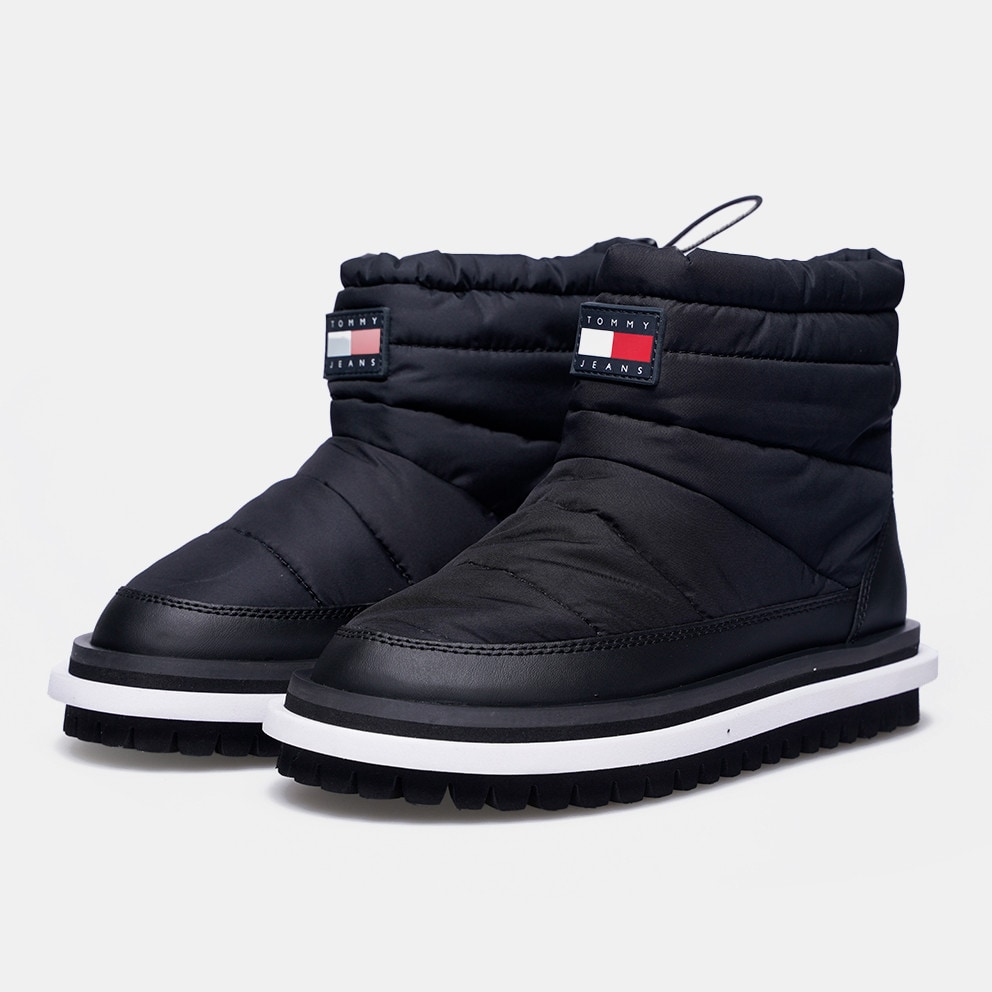 Tommy Jeans Padded Flat Γυναικεία Μποτάκια