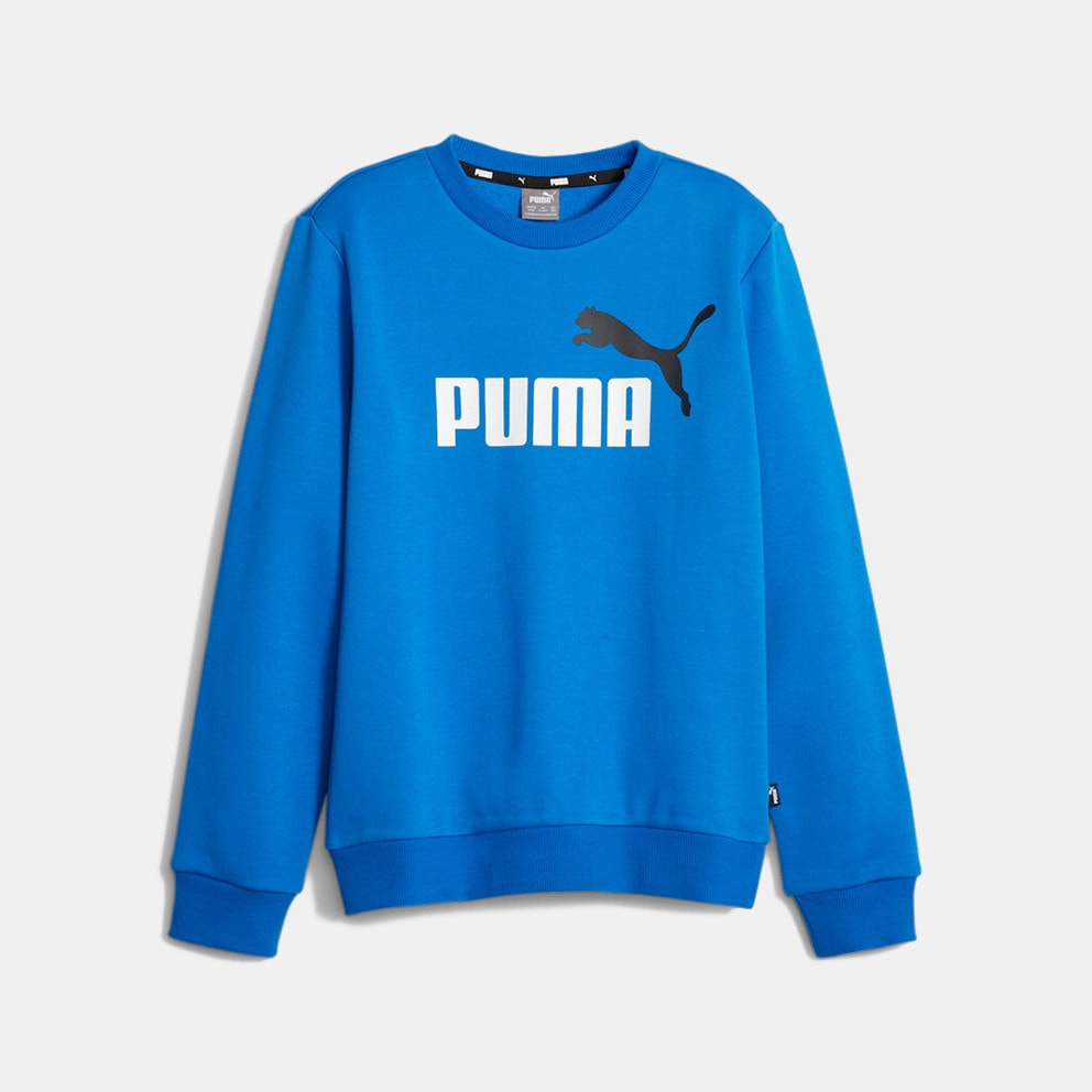 48 - Puma Alpha Crew Kids' Sweatshirt Blue 586986 - PUMA Core