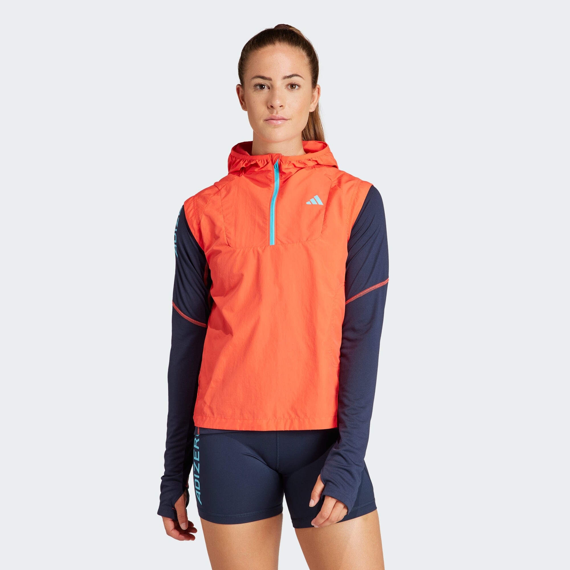 adidas Adizero Half-Zip Running Vest (9000165688_73027)
