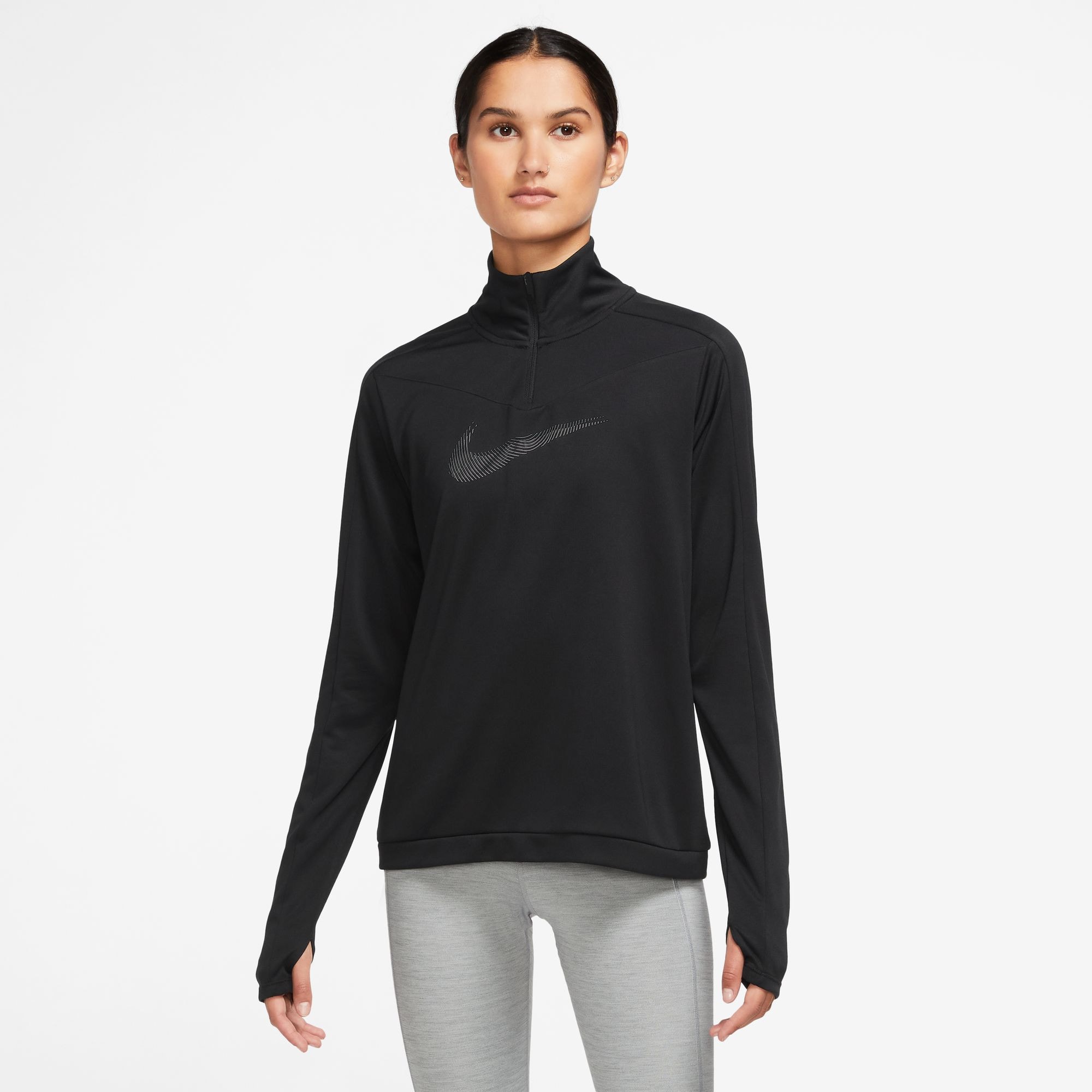  Nike Dri-FIT Swoosh Γυναικεία Μπλούζα με Μακρύ Μανίκι (9000151707_8602) 2025