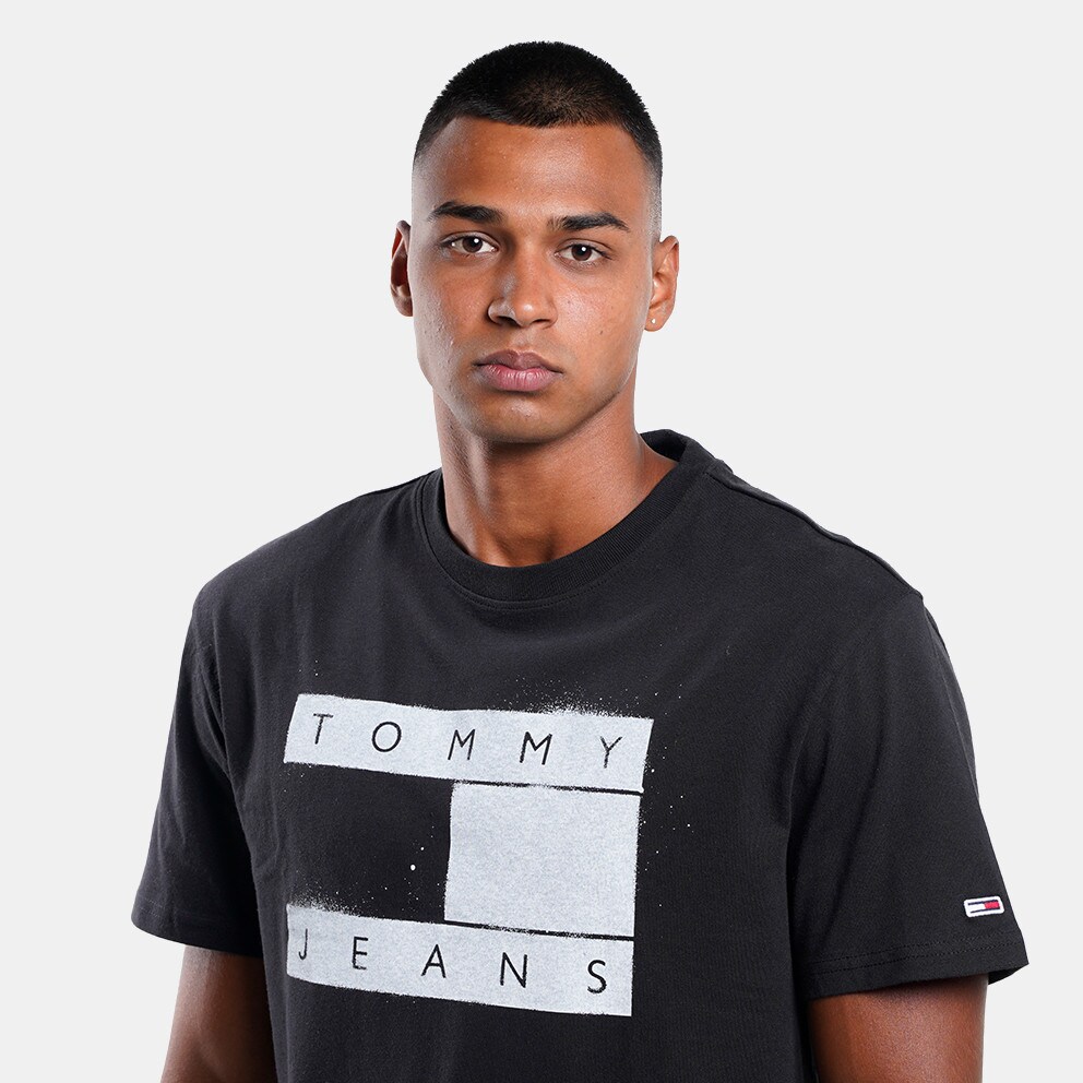 Tommy AW0AW11545 Jeans Tjm Clsc Spray Flag Tee BLACK DM0DM17715 - Tommy  AW0AW11545 Hilfiger EN0EN00859 - BDS