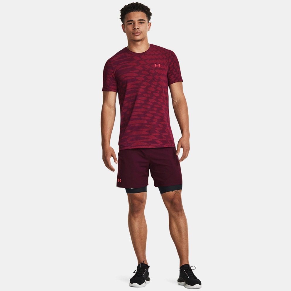 Under Armour Ua Seamless Novelty Ss Dark Maroon//Beta 1379281-600