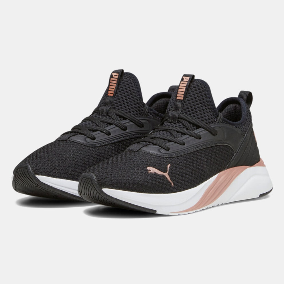07 Puma Softride Ruby Luxe Women s Running Shoes Black 377580 Nubuck PUMA Formstrip with zig zag stitching details