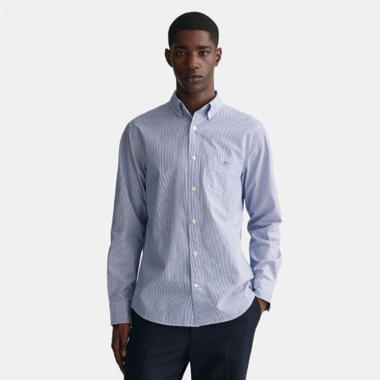 Regular Fit G Patterned Cotton Silk Shirt - GANT