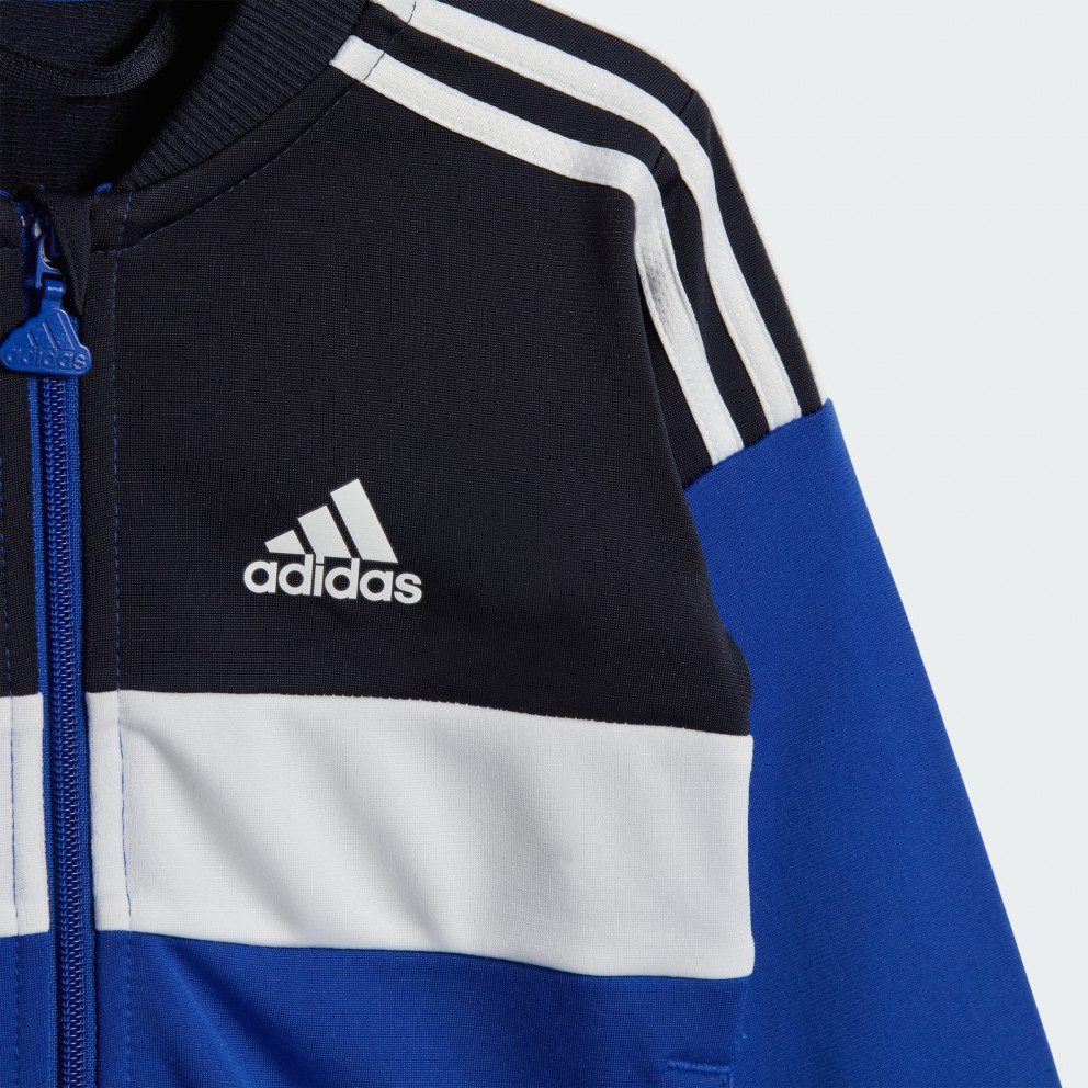 adidas Tiberio 3-Stripes Colorblock Shiny Track Suit Kids