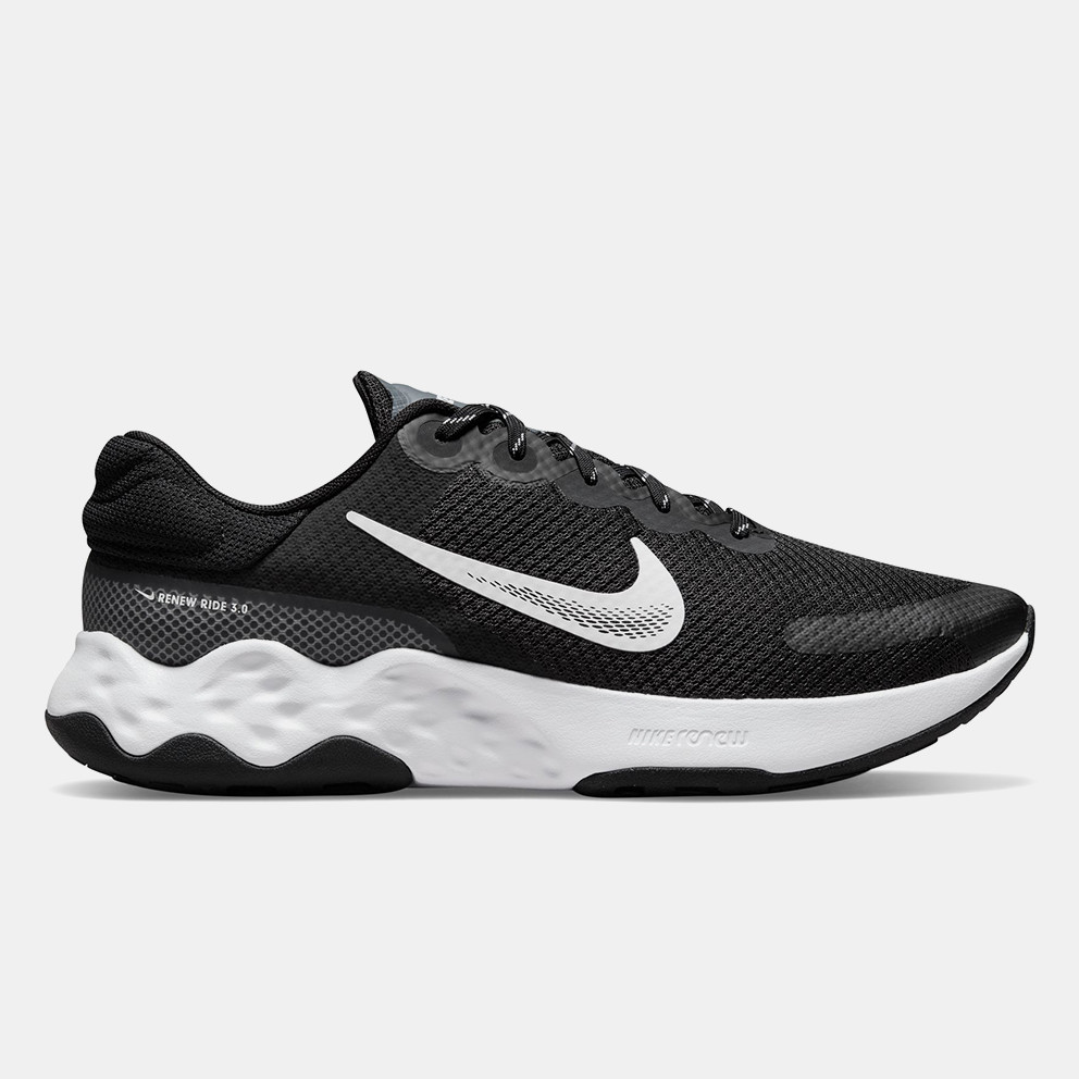 Nike Renew Ride 3 Ανδρικά Παπούτσια για Τρέξιμο (9000165768_49655) BLACK/WHITE-DK SMOKE GREY-SMOKE GREY