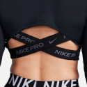 Nike Pro Dri-FIT Crop Γυναικεία Μπλούζα με Μακρύ Μανίκι