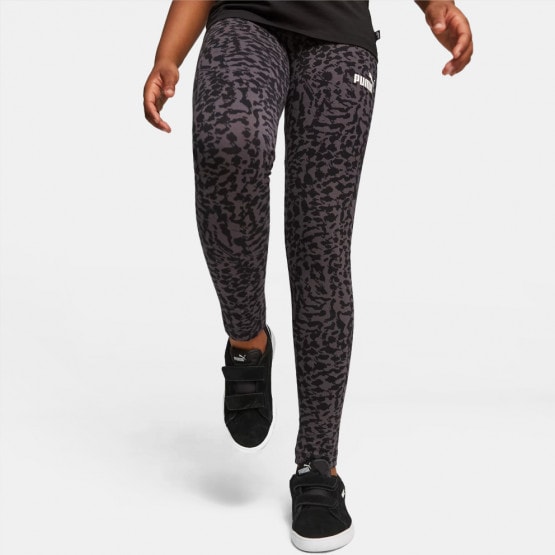 01 - Puma Essentials Animal Aop Leggings G BLACK 676421 - Puma Training  First Mile Schwarzes T-Shirt | Sport-Leggings