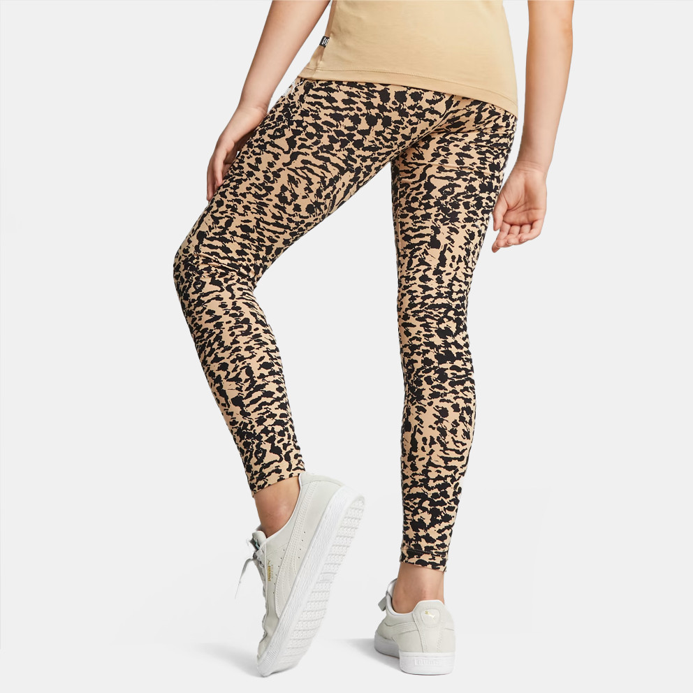 84 - Puma Essentials Kids\' Leggings Animal Print 676421 - Sweatshirt Puma  Evostripe Crew verde azeitona preto