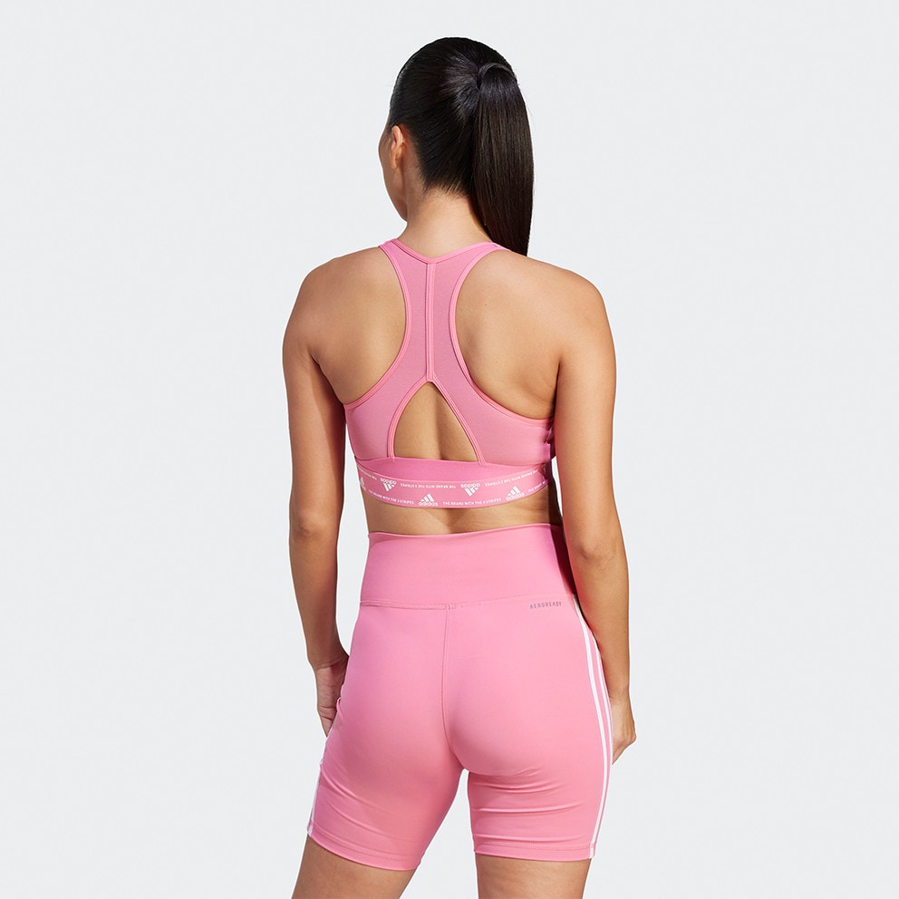 adidas Powerreact 3 Stripes Women's Training Sports Bra