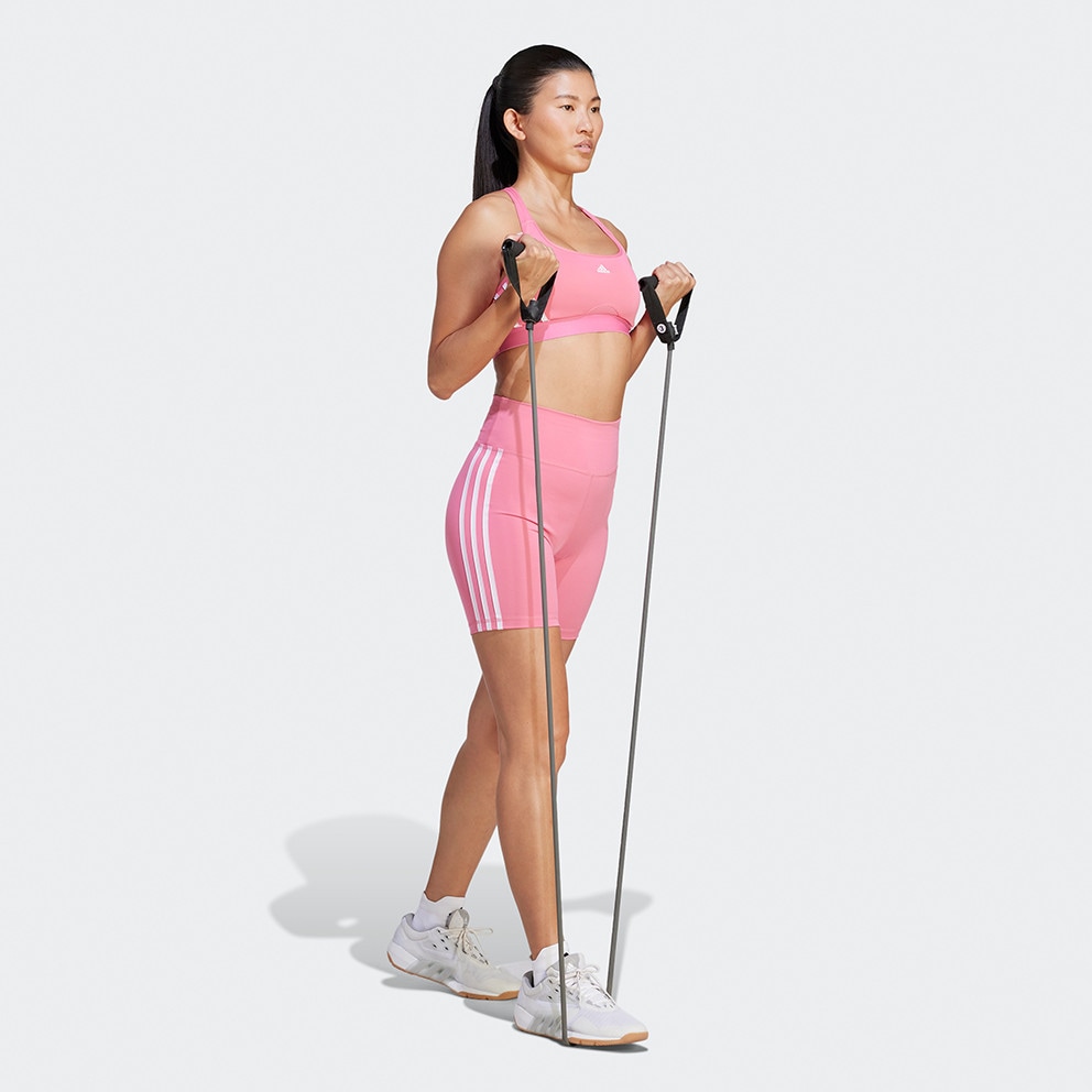 adidas Powerreact 3 Stripes Women's Training Sports Bra