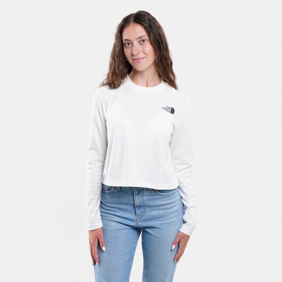 The North Face L/S Crop Tee - Eu Gardenia Wh