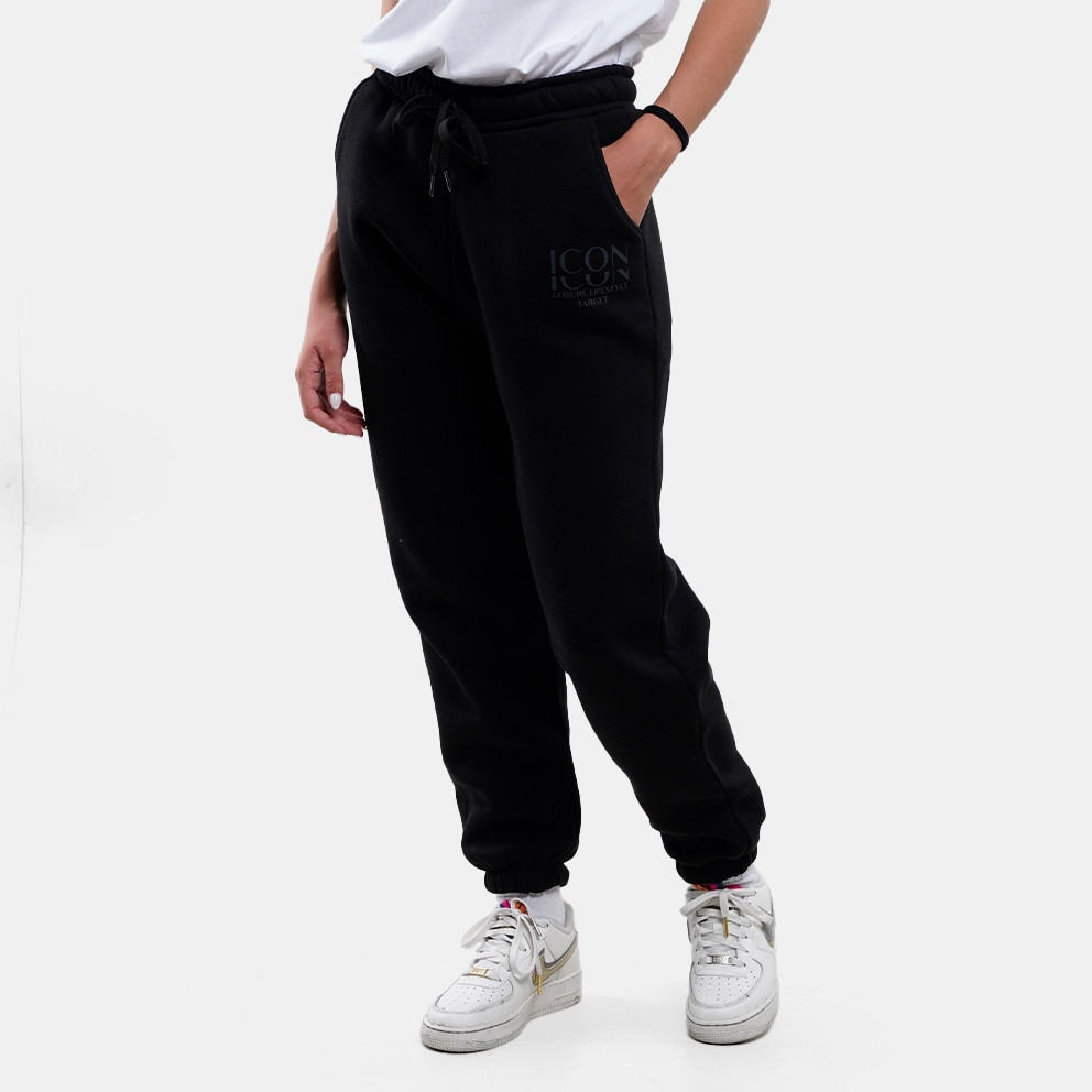 Target Cuffed Pants Fleece "Icon" Γυναικείο Παντελόνι Φόρμας