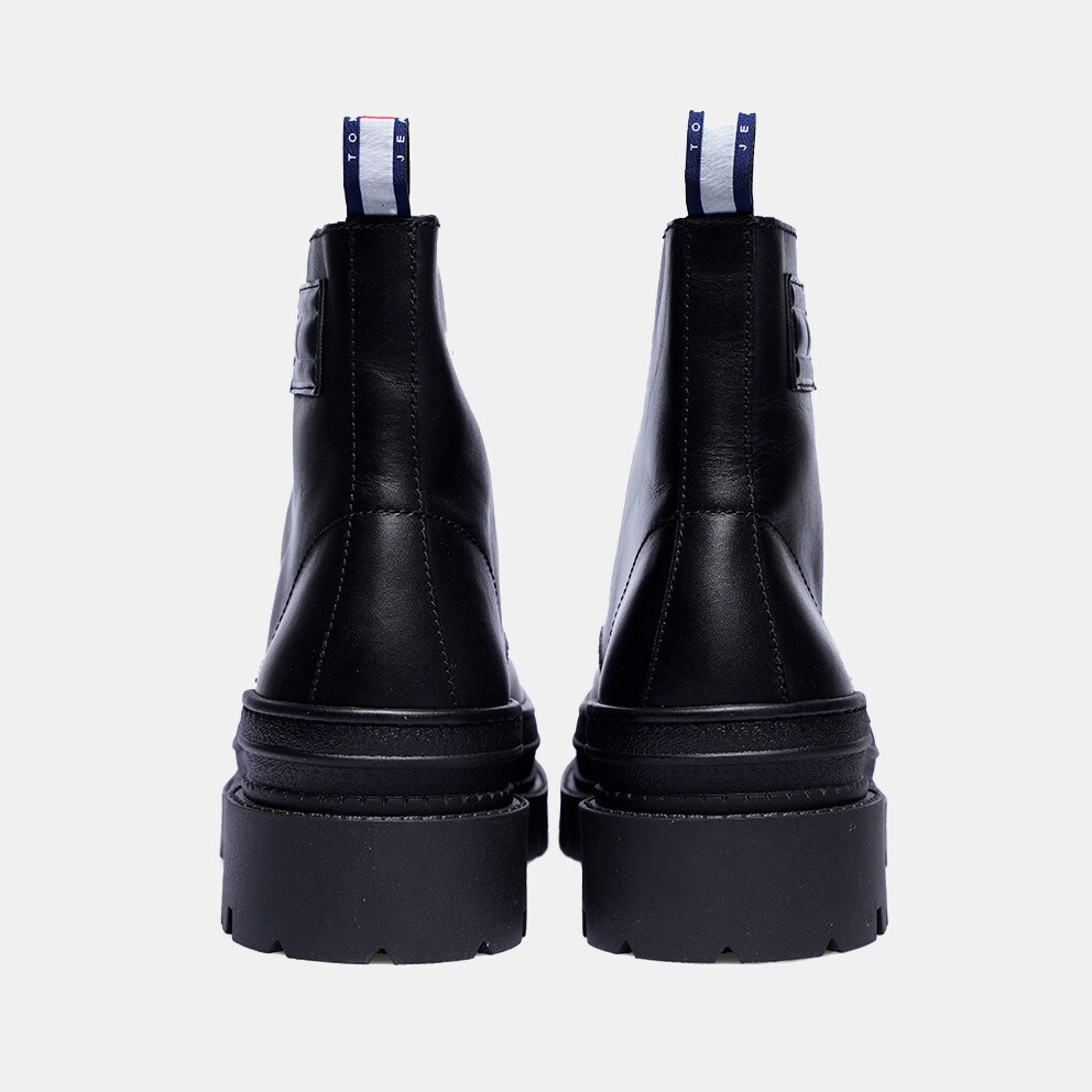 Tommy Jeans Leather Foxing Lace Up Men's Boots