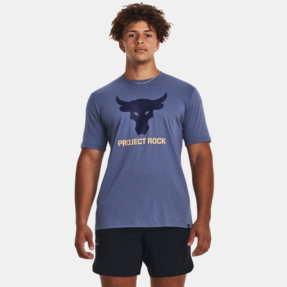 Under Armour Project Rock Brahma Bull SS Men's T - Shirt Blue 1380520 - 480  - under armour mk 1 graphic zip top mens