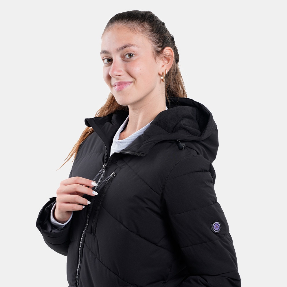 Emerson Women's Hooded Long Puffer Jacket