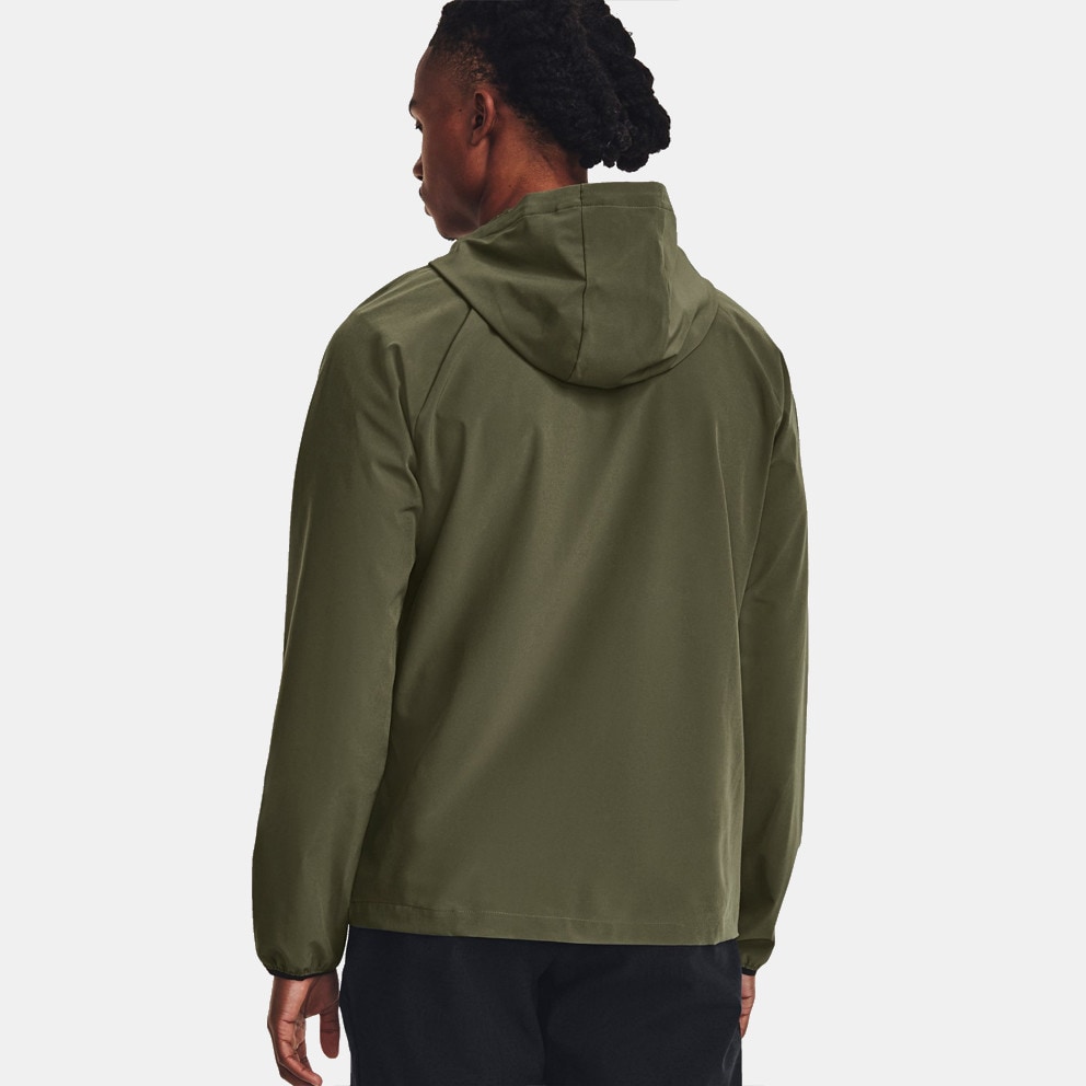 Under Armour Ua Stretch Woven Men's Windbreaker Green//Black 1377171-390