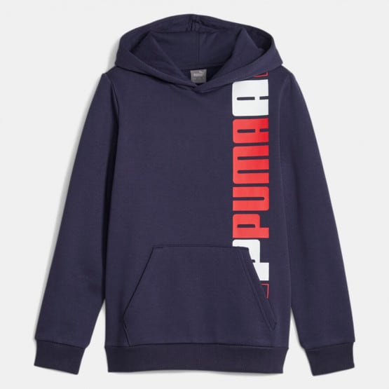 Puma Essentials Logo Lab Fleece Παιδική Μπλούζα με Κουκούλα