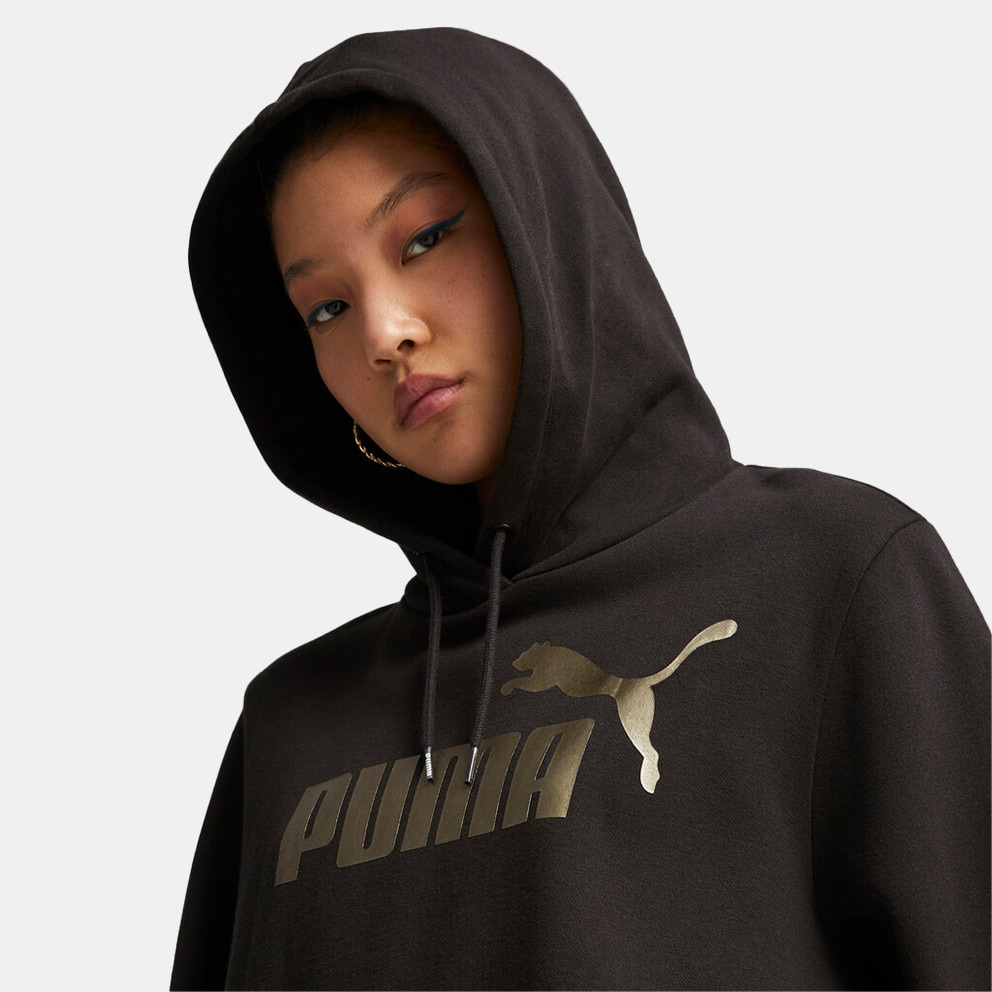 Puma Ess+ Metallic Logo Μπλούζα με Κουκούλα