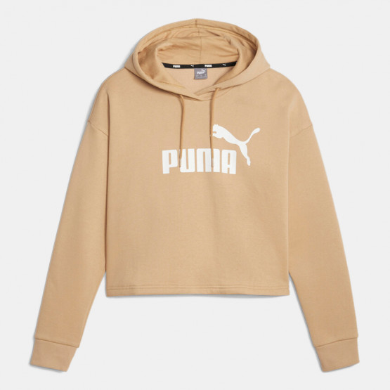 Puma Essential Γυναικεία Cropped Μπλούζα με Κουκούλα