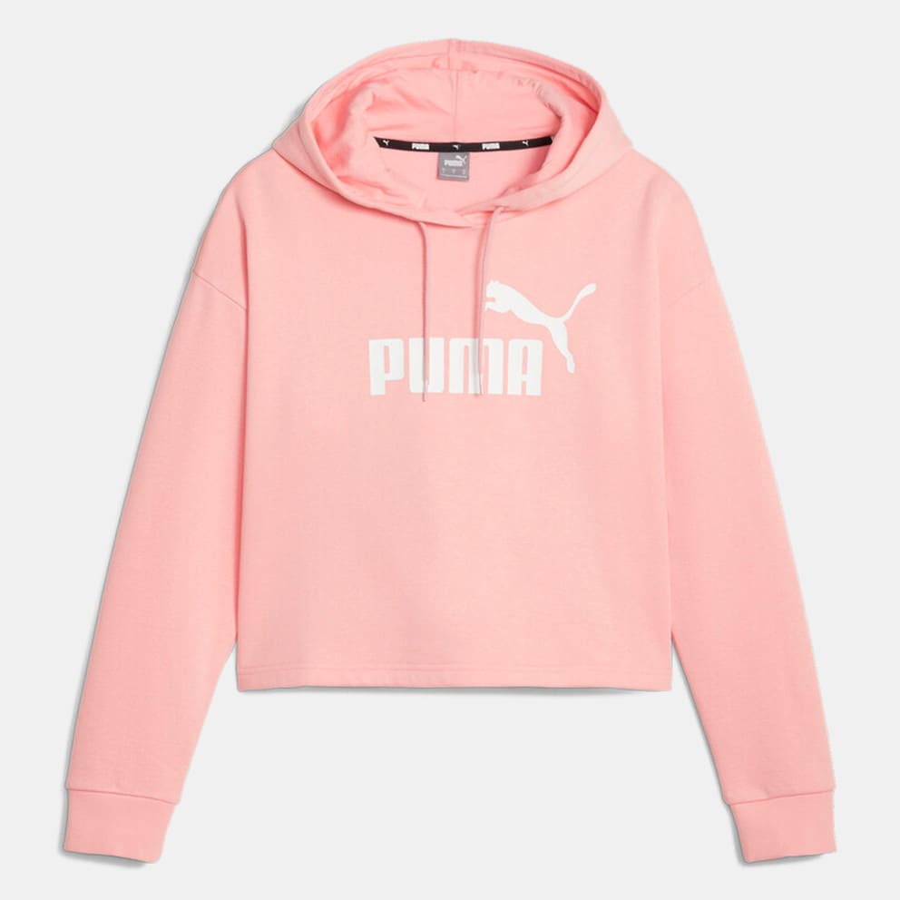 Puma Essential Γυναικεία Cropped Μπλούζα με Κουκούλα