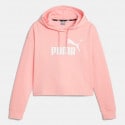 Puma Essential Γυναικεία Cropped Μπλούζα με Κουκούλα