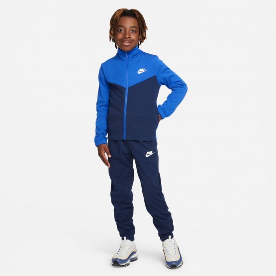 nike k nsw tracksuit poly fz hbr